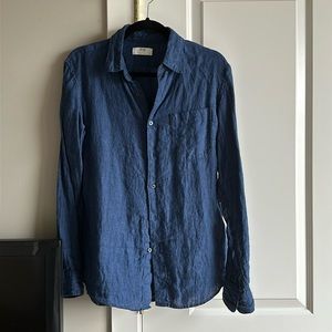 UNIQLO navy linen shirt